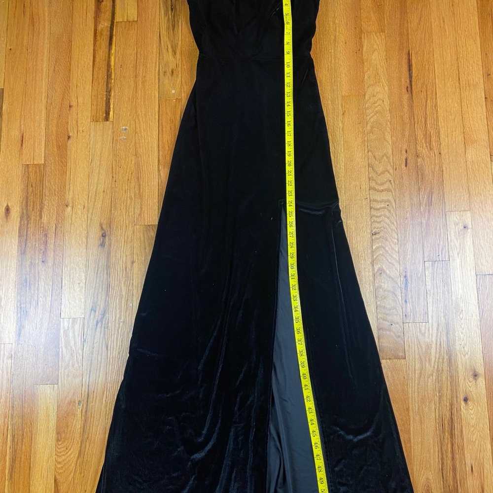 B. Smart Vintage Velvet Gown Size 5/6 High Slip - image 5