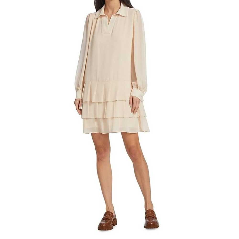 SEE BY CHLOÉ Tiered Georgette silky beige  Sheath… - image 1