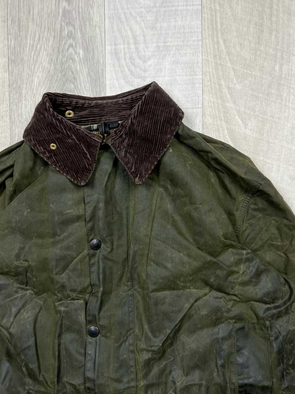 Barbour Barbour Border Vintage Lined Wax Jacket (… - image 3