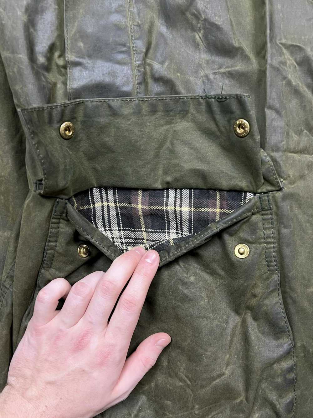 Barbour Barbour Border Vintage Lined Wax Jacket (… - image 4