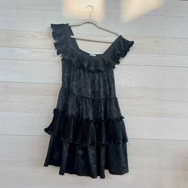 Black Manoush Floral Mini Dress NWOT - image 1