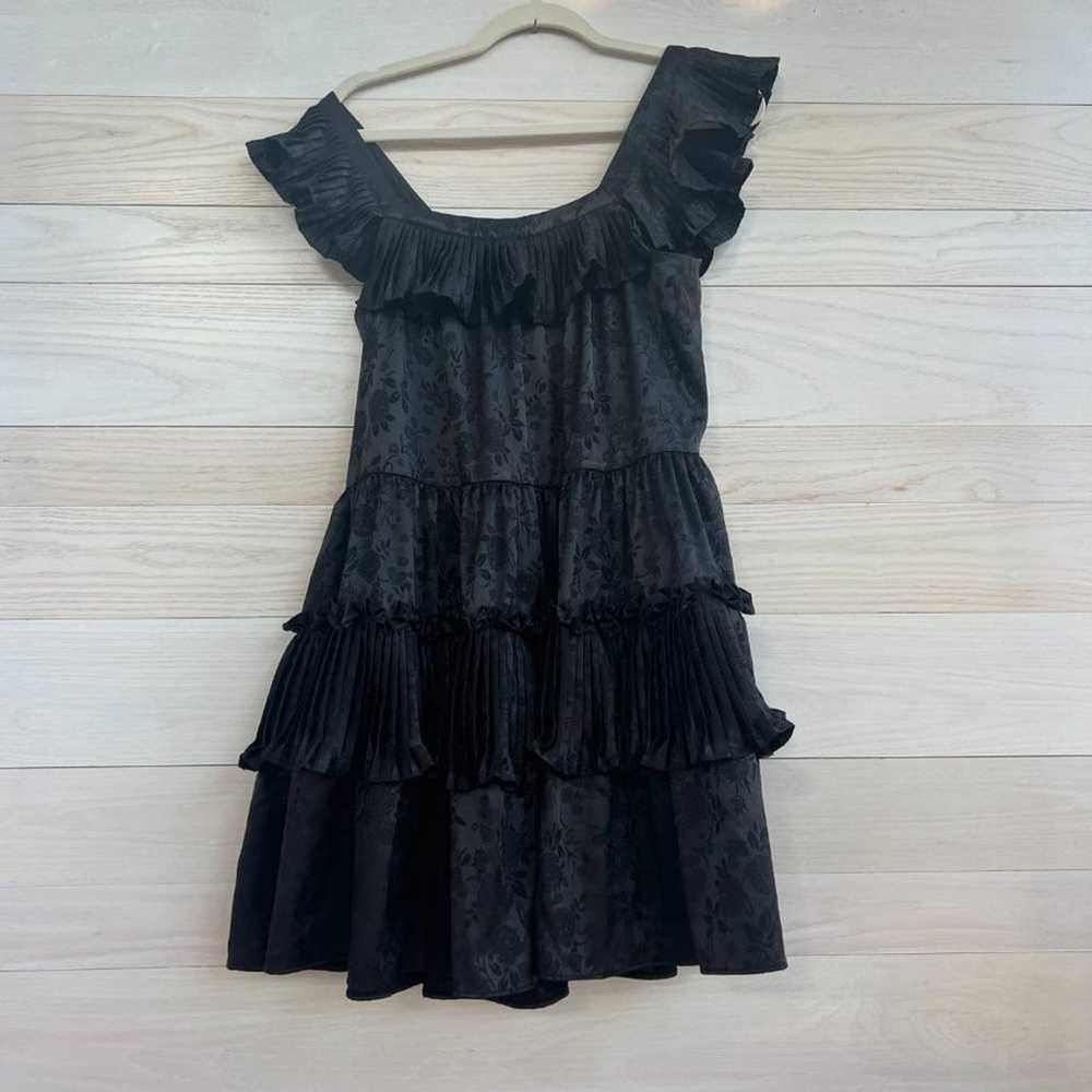 Black Manoush Floral Mini Dress NWOT - image 3