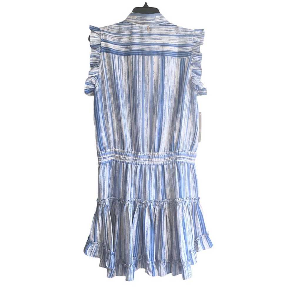 MISA LOS ANGELES Carlota Dress Blue White Striped… - image 6