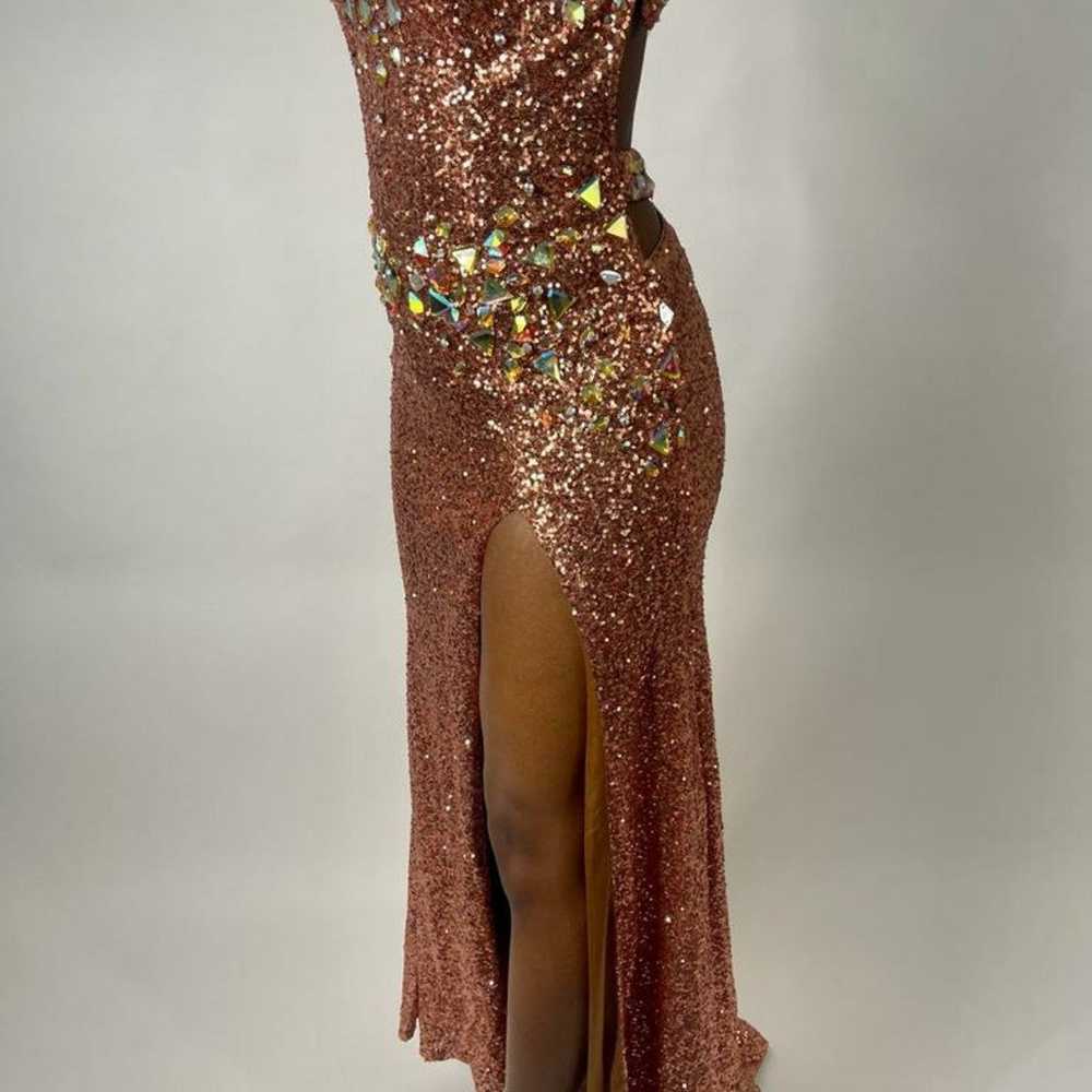 Rose Gold Sequin Dress - image 1