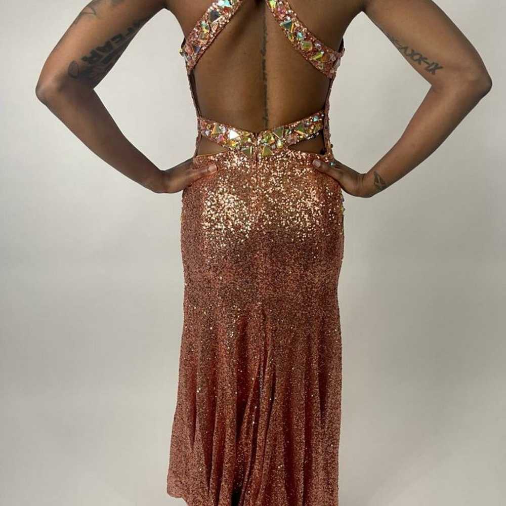 Rose Gold Sequin Dress - image 3