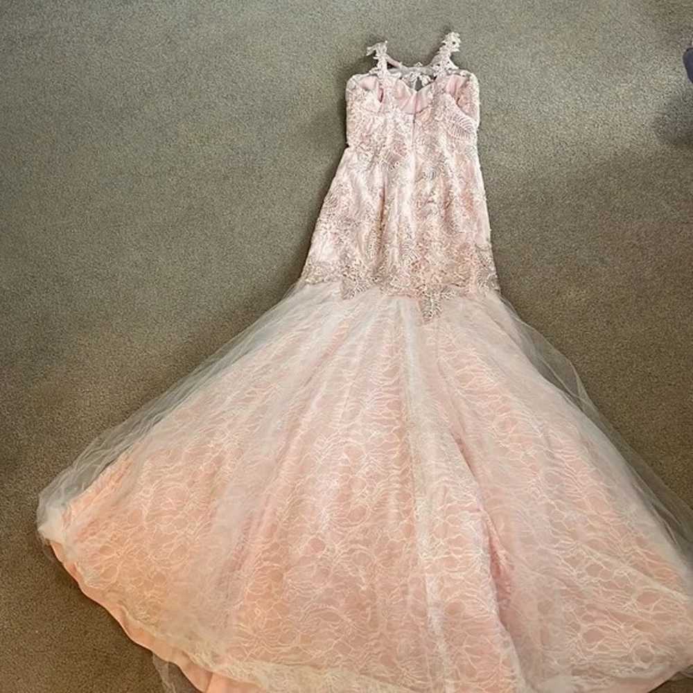Mac Duggal Blush Mermaid Prom Dress - image 4