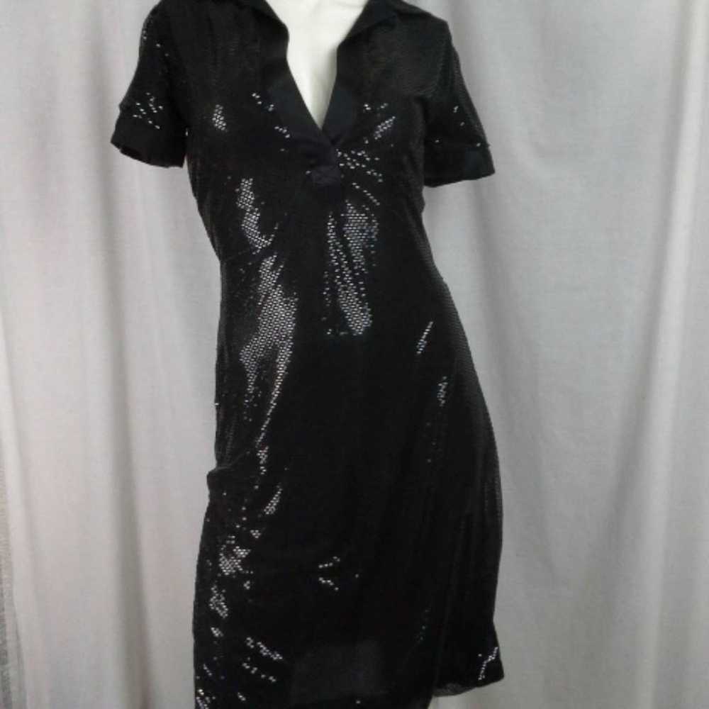RICHARD TYLER Vintage 1990's Little Black Dress S… - image 1