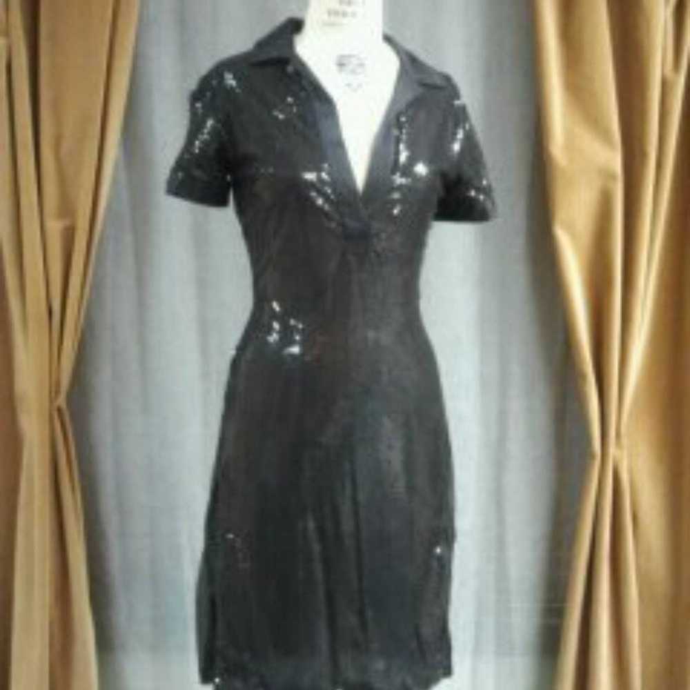 RICHARD TYLER Vintage 1990's Little Black Dress S… - image 2