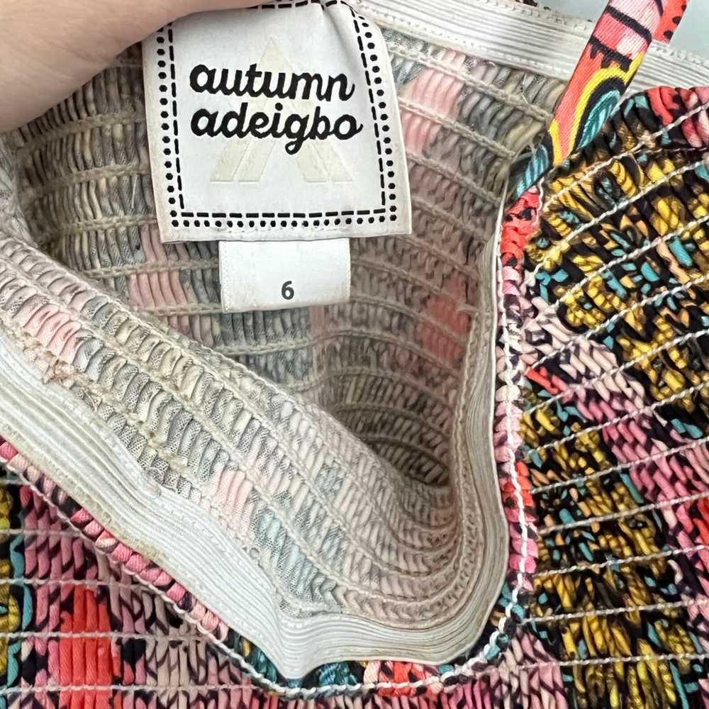 Autumn Adeigbo Winnie Multicolor Smocked Midi Dre… - image 10