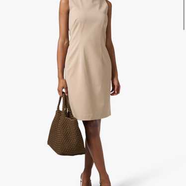 LAFAYETTE 148 New York Harpson Taupe Wool Dress s… - image 1