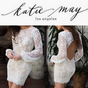 Katie May Britney Lace Long Sleeve Mini Dress - image 1