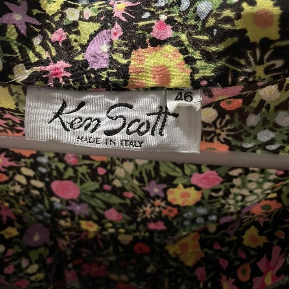 Ken Scott Flower Print Dress - image 2