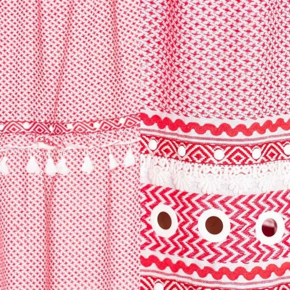 Dodo Bar Or Tassle Pinafore Dress in Red/White S - image 2