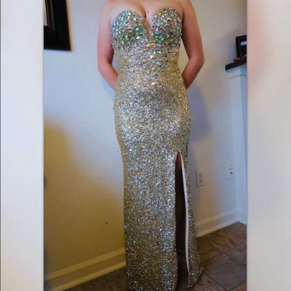 Gold Jovani Prom Dress - image 2