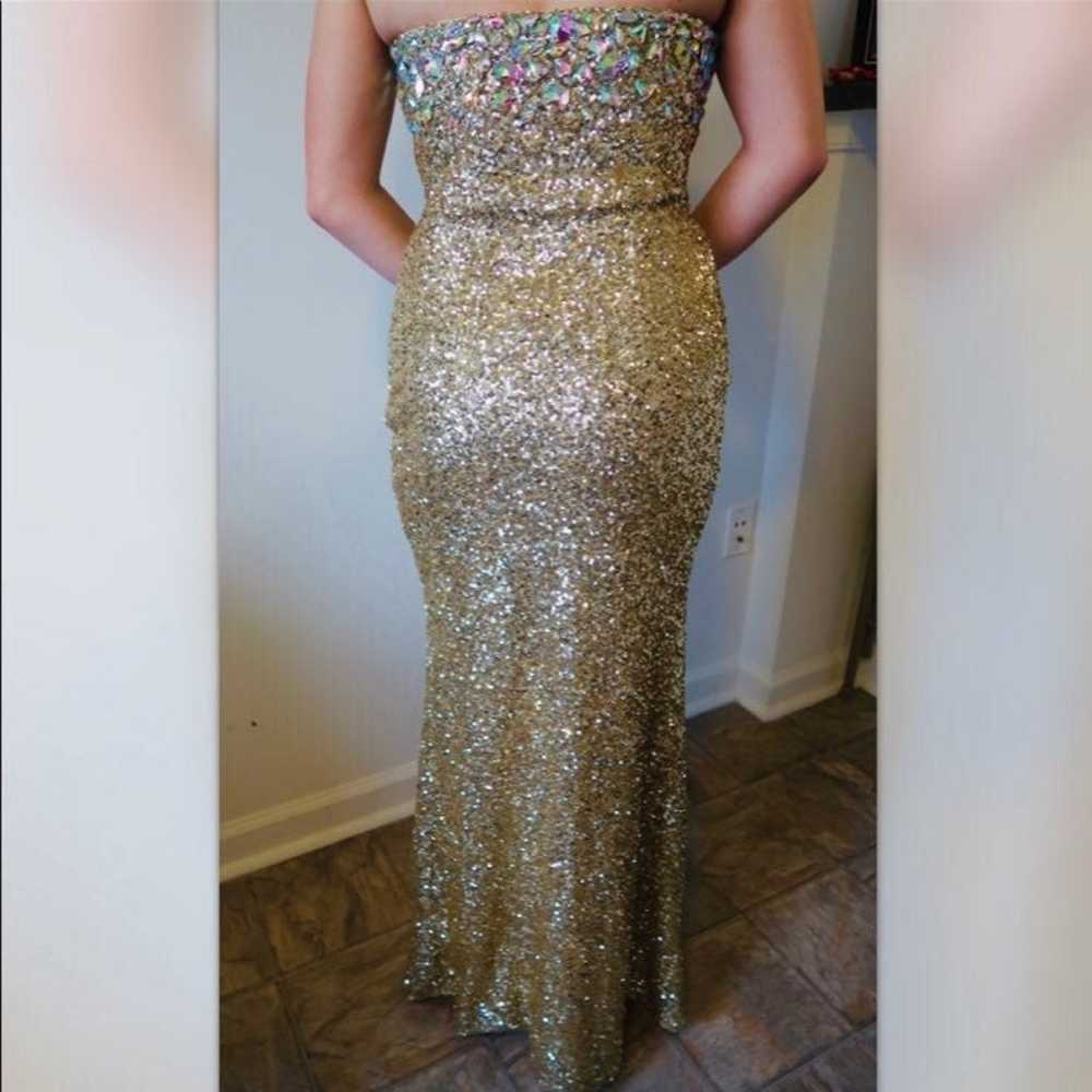 Gold Jovani Prom Dress - image 3