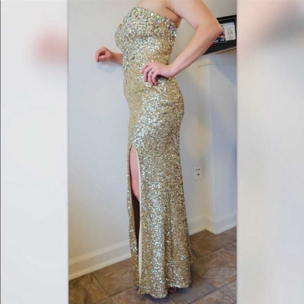 Gold Jovani Prom Dress - image 4