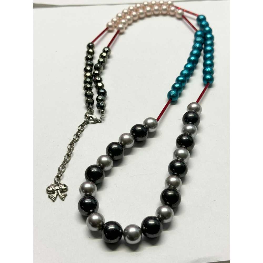 Vintage Vintage colorful beaded necklace - image 3