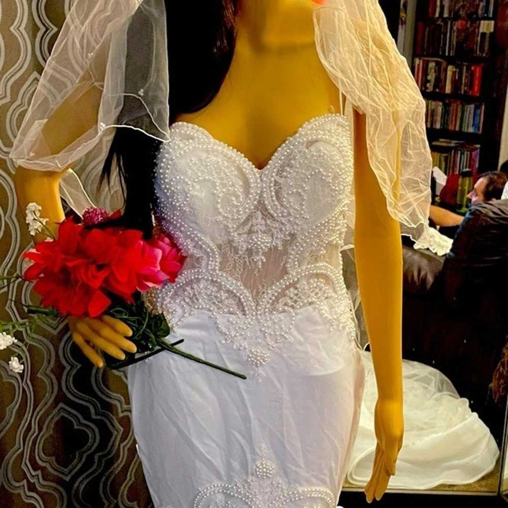 Mermaid wedding dress. Size S - image 2