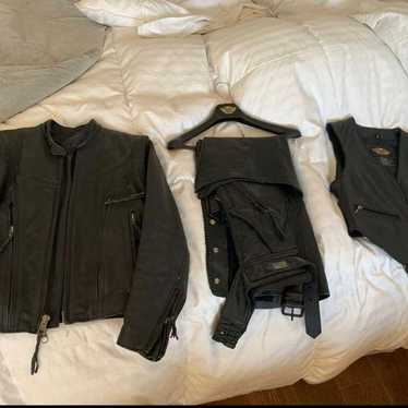 Harley Davison genuine leather outfit