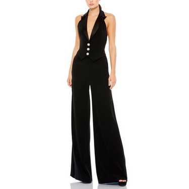 Mac Duggal Ieena 2643 Tuxedo Halter Jumpsuit, 10