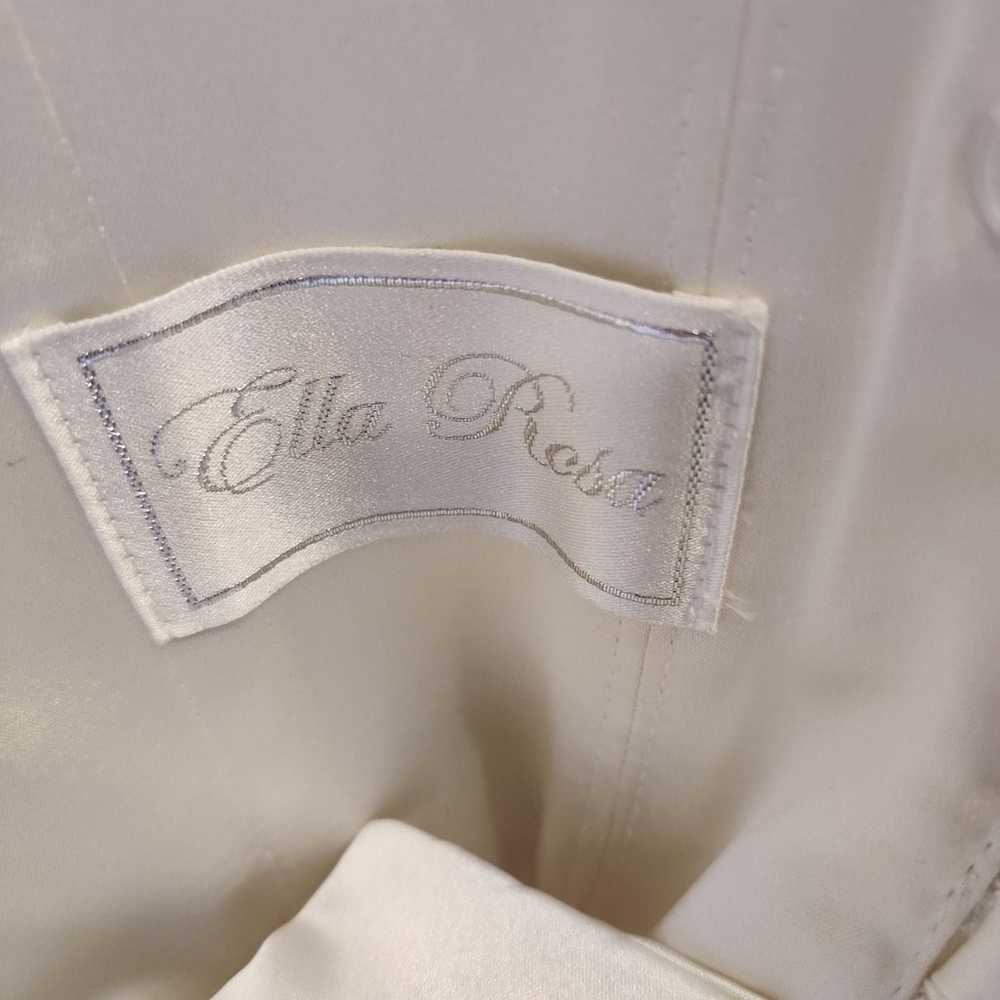 Ella Rosa NWOT Wedding White Pleated Dre - image 9