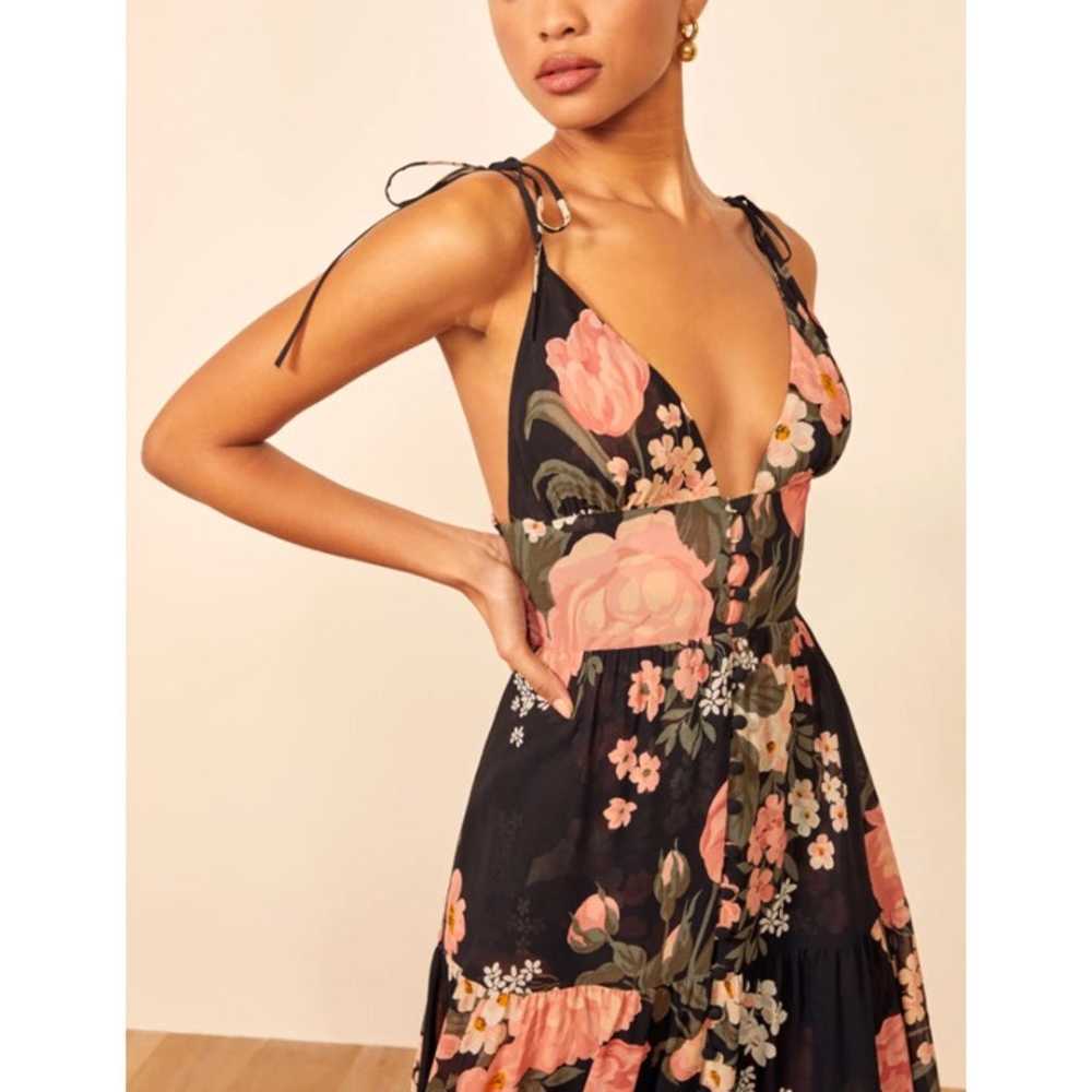 Reformation Jaden Floral Tiered Dress 10 - image 3