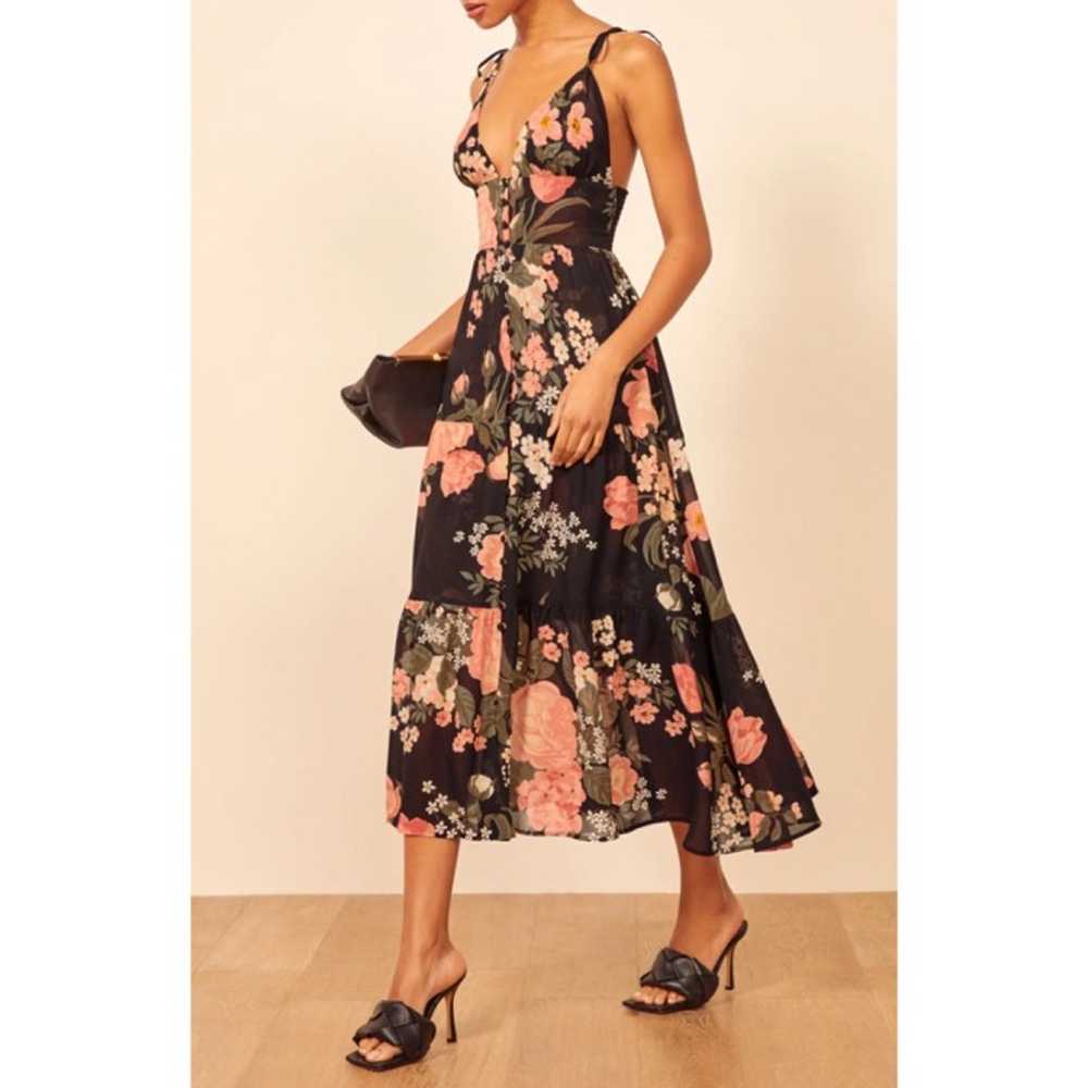 Reformation Jaden Floral Tiered Dress 10 - image 5