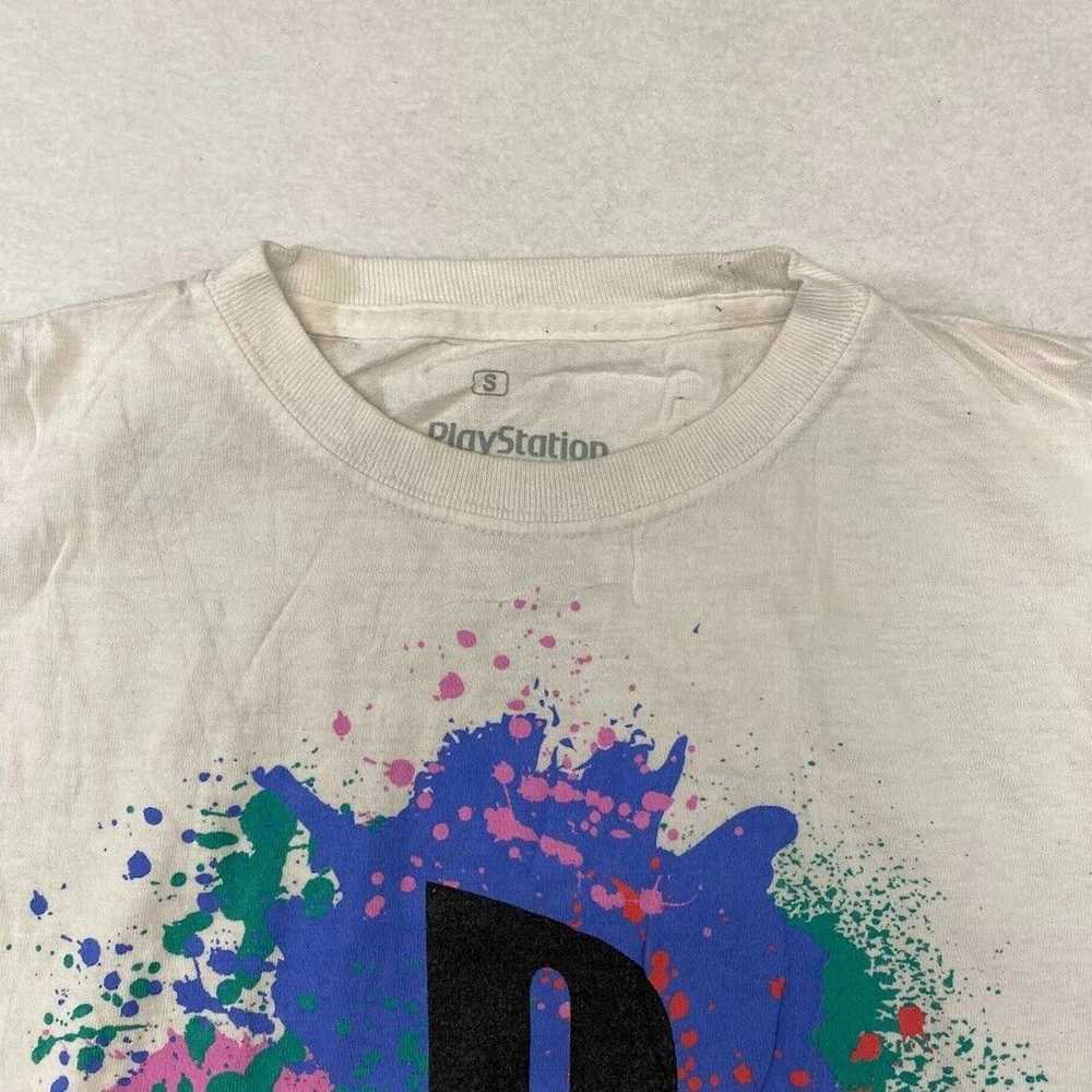 Playstation PlayStation Logo Paint Splatter Tee V… - image 7