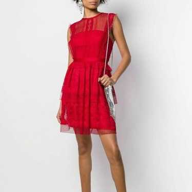 Three floor fearless red lace dress 10