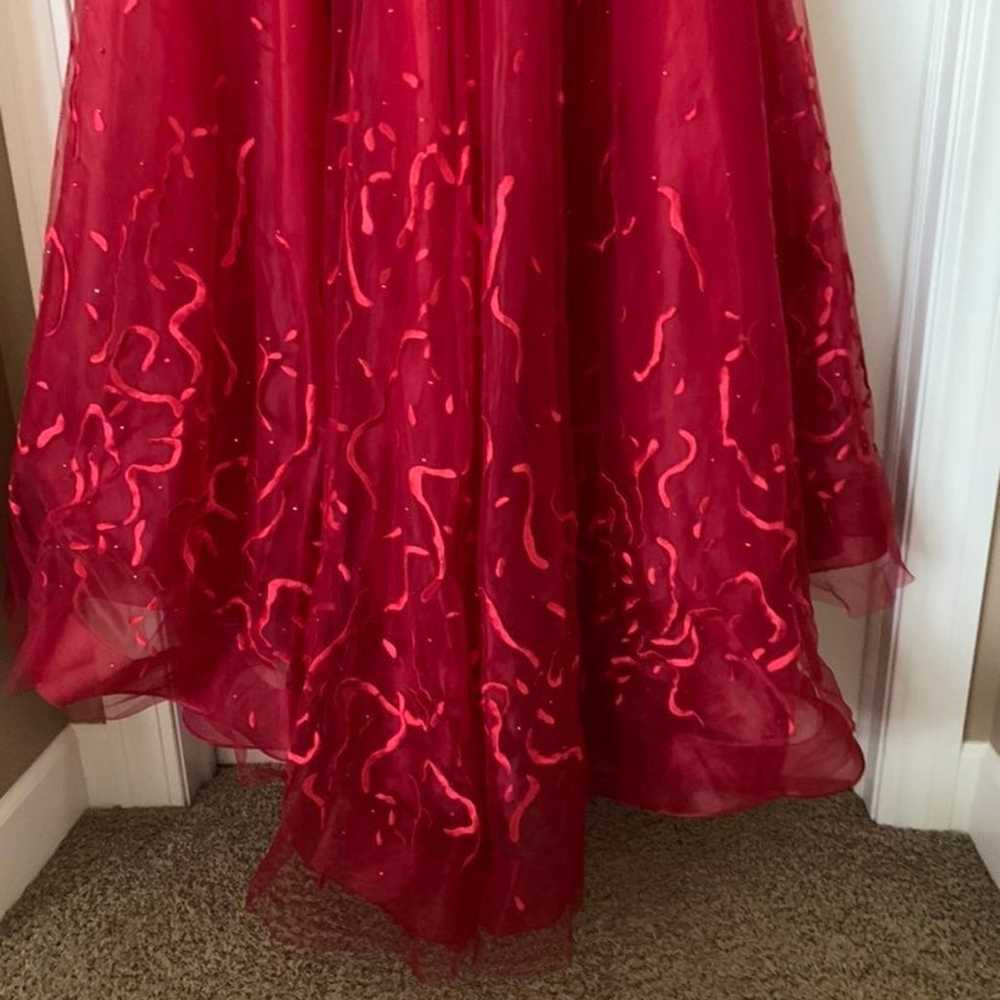 Red Evening Gown/ Prom Dress - image 10