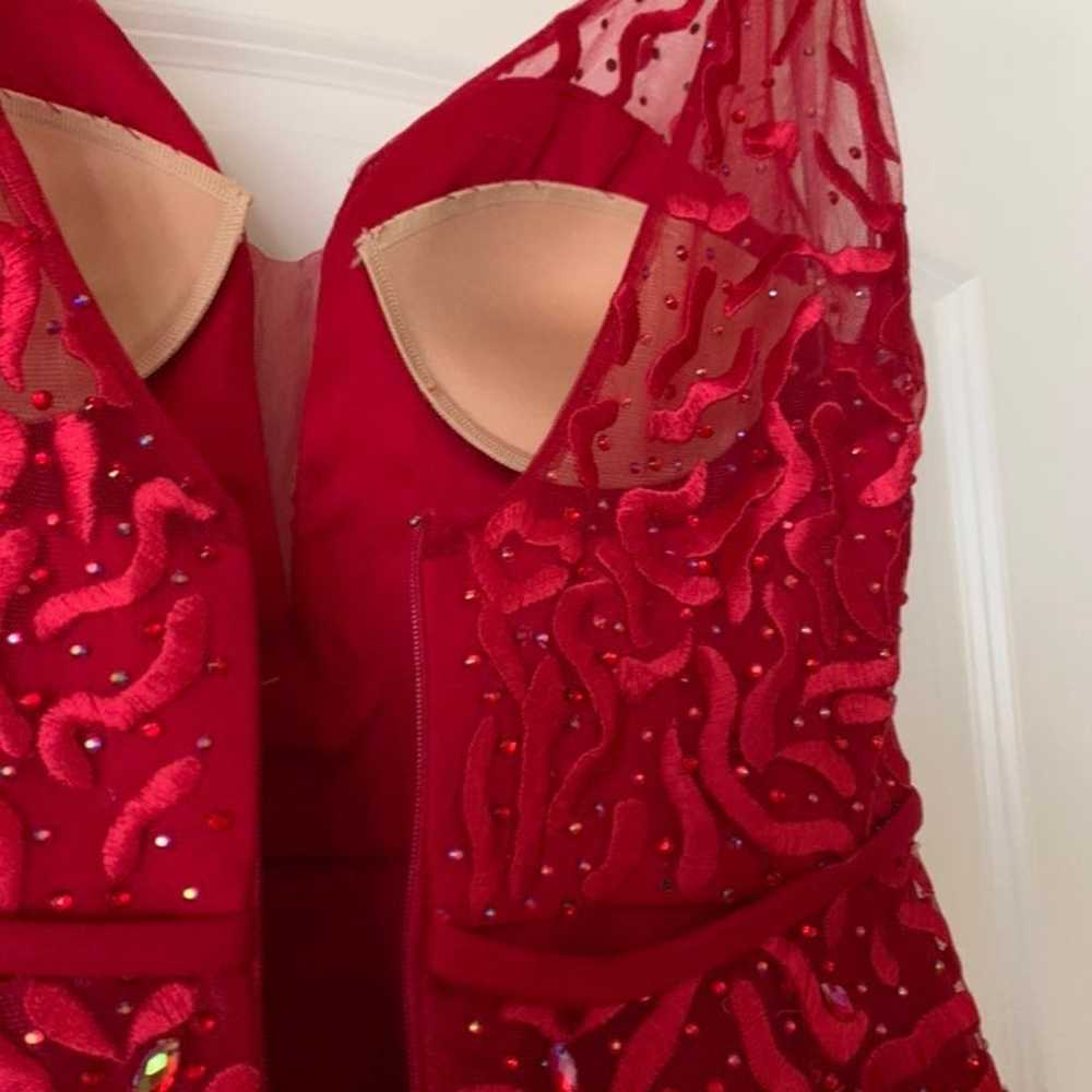 Red Evening Gown/ Prom Dress - image 11