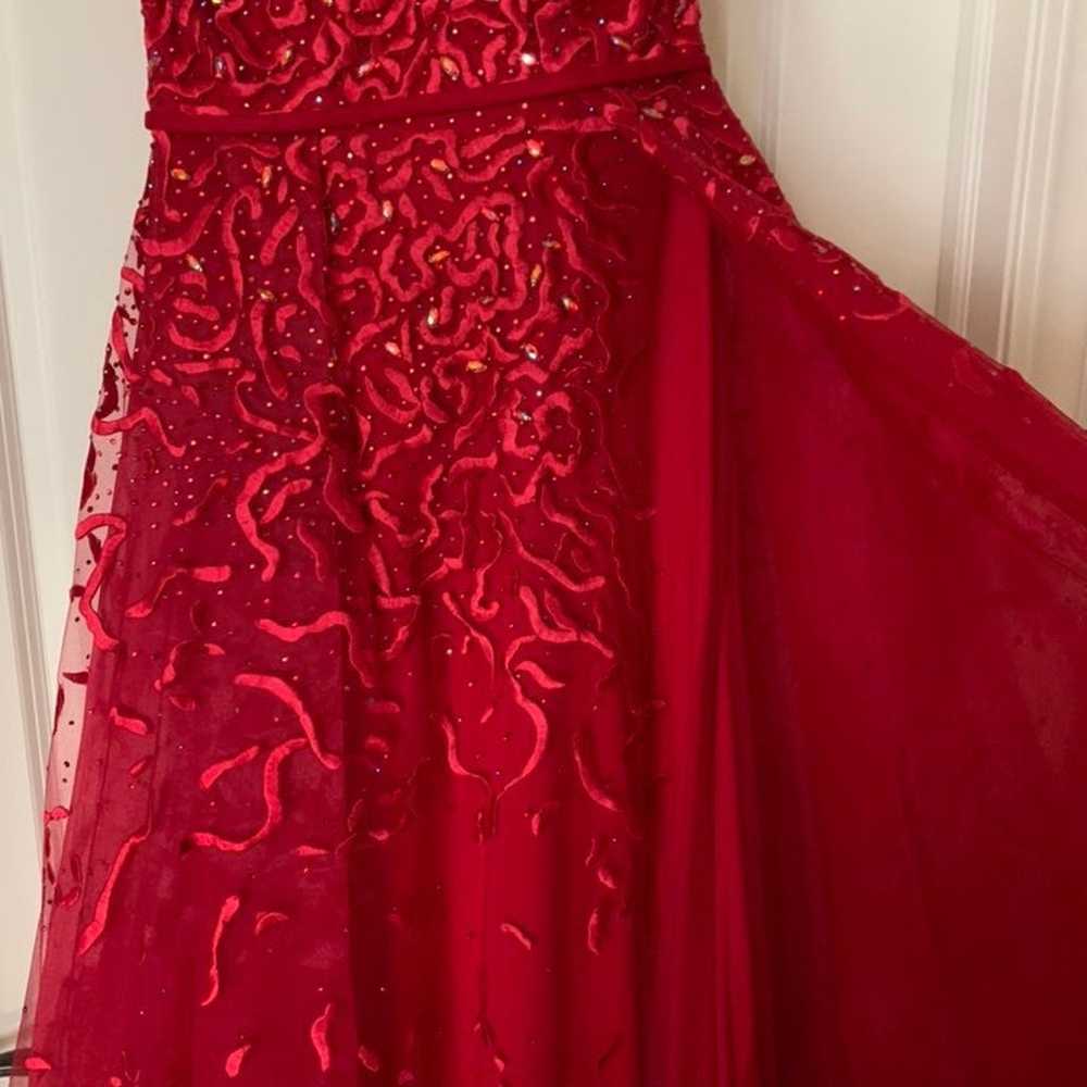 Red Evening Gown/ Prom Dress - image 4