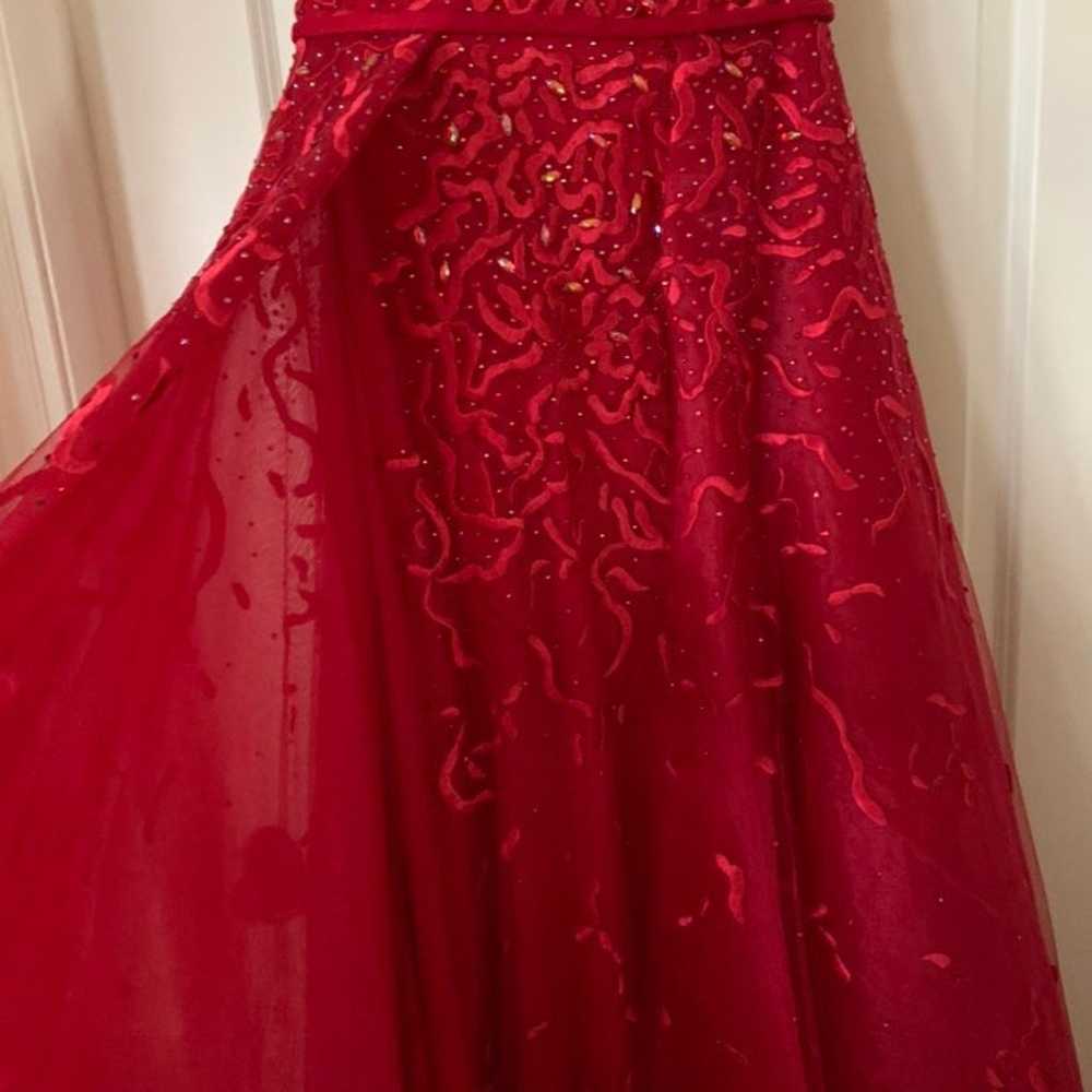 Red Evening Gown/ Prom Dress - image 5