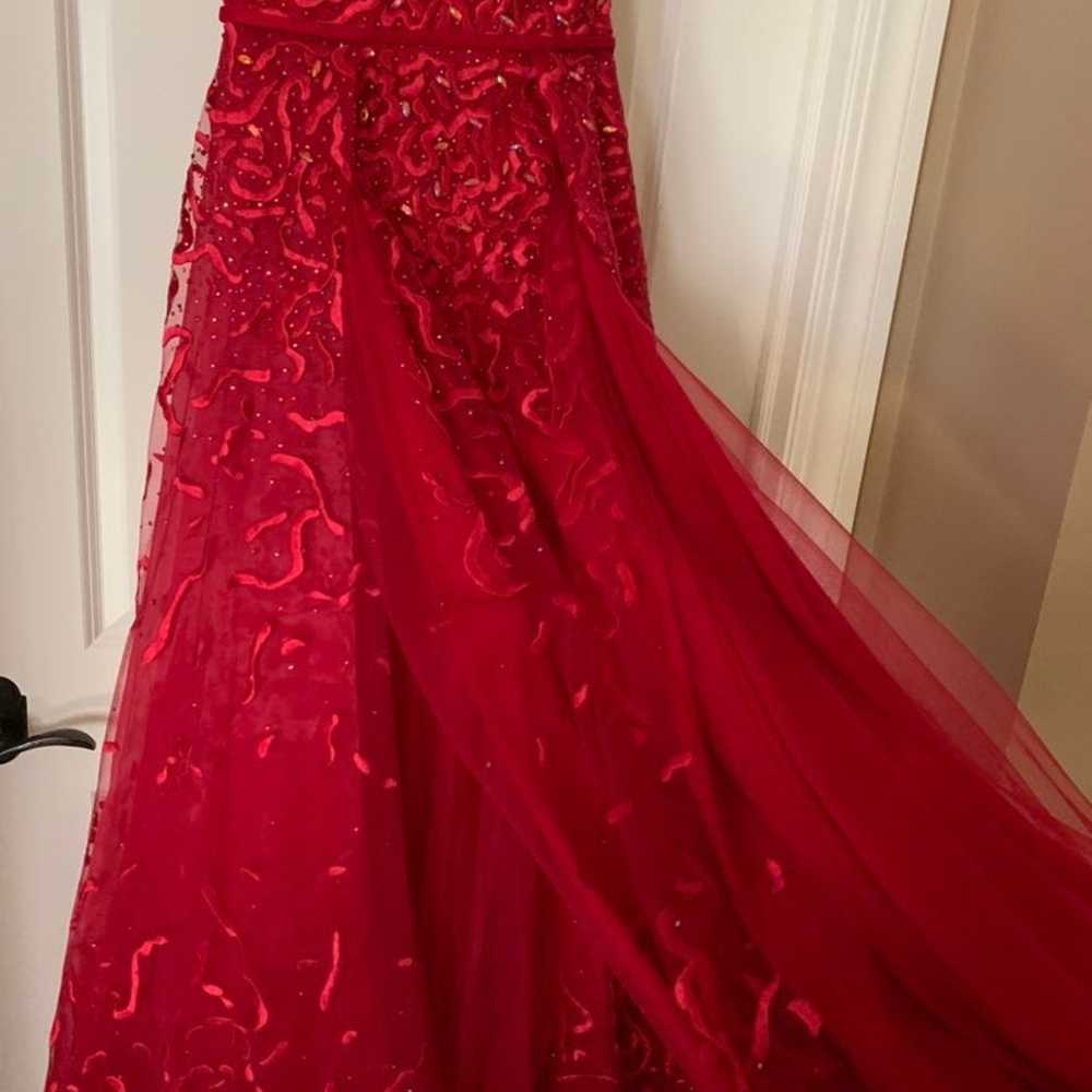 Red Evening Gown/ Prom Dress - image 6
