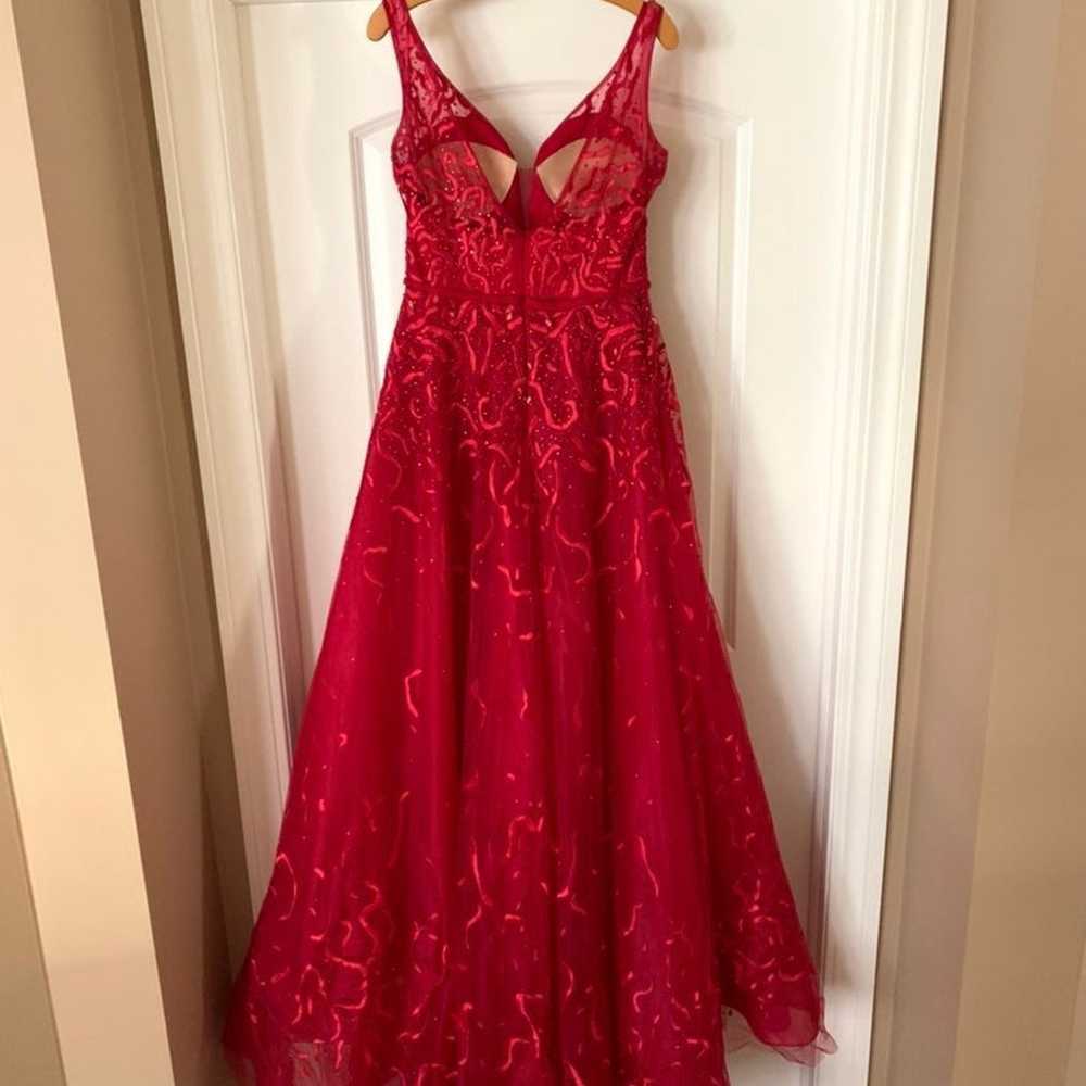 Red Evening Gown/ Prom Dress - image 8