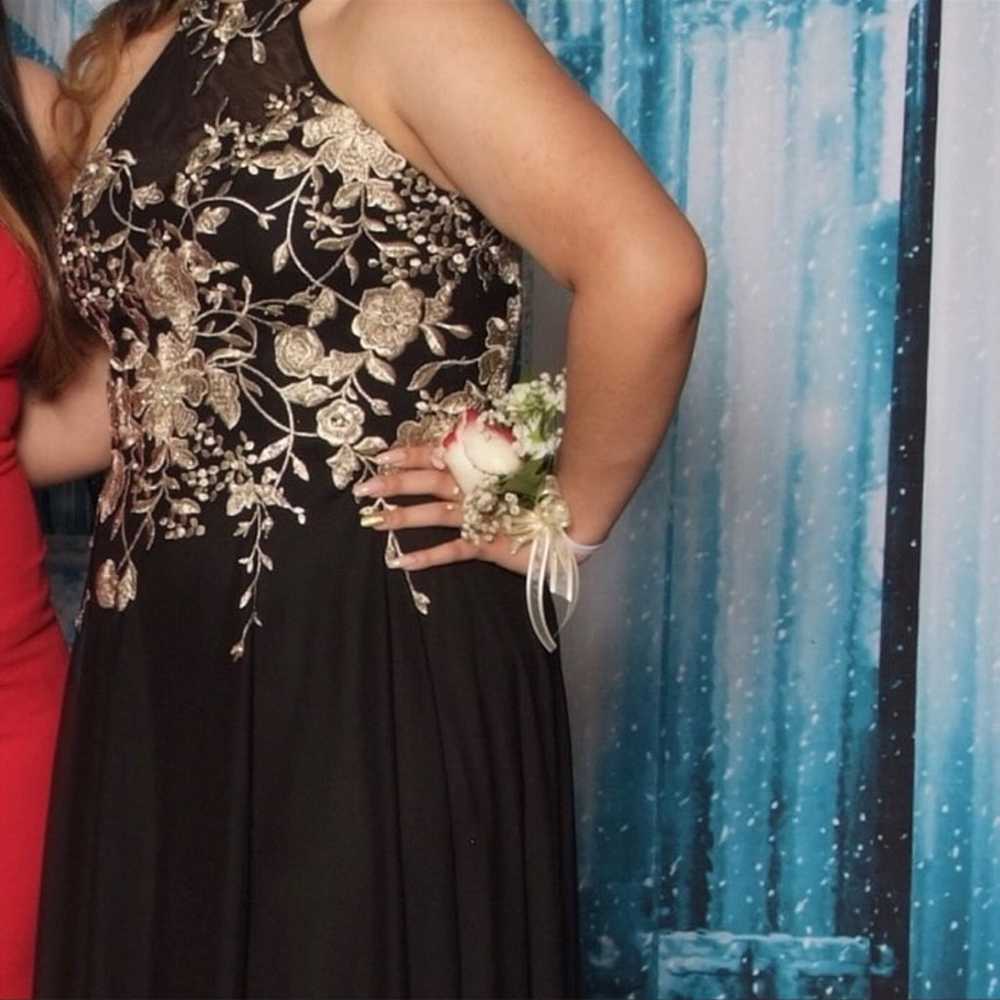 Black and Gold Prom Dress - image 2