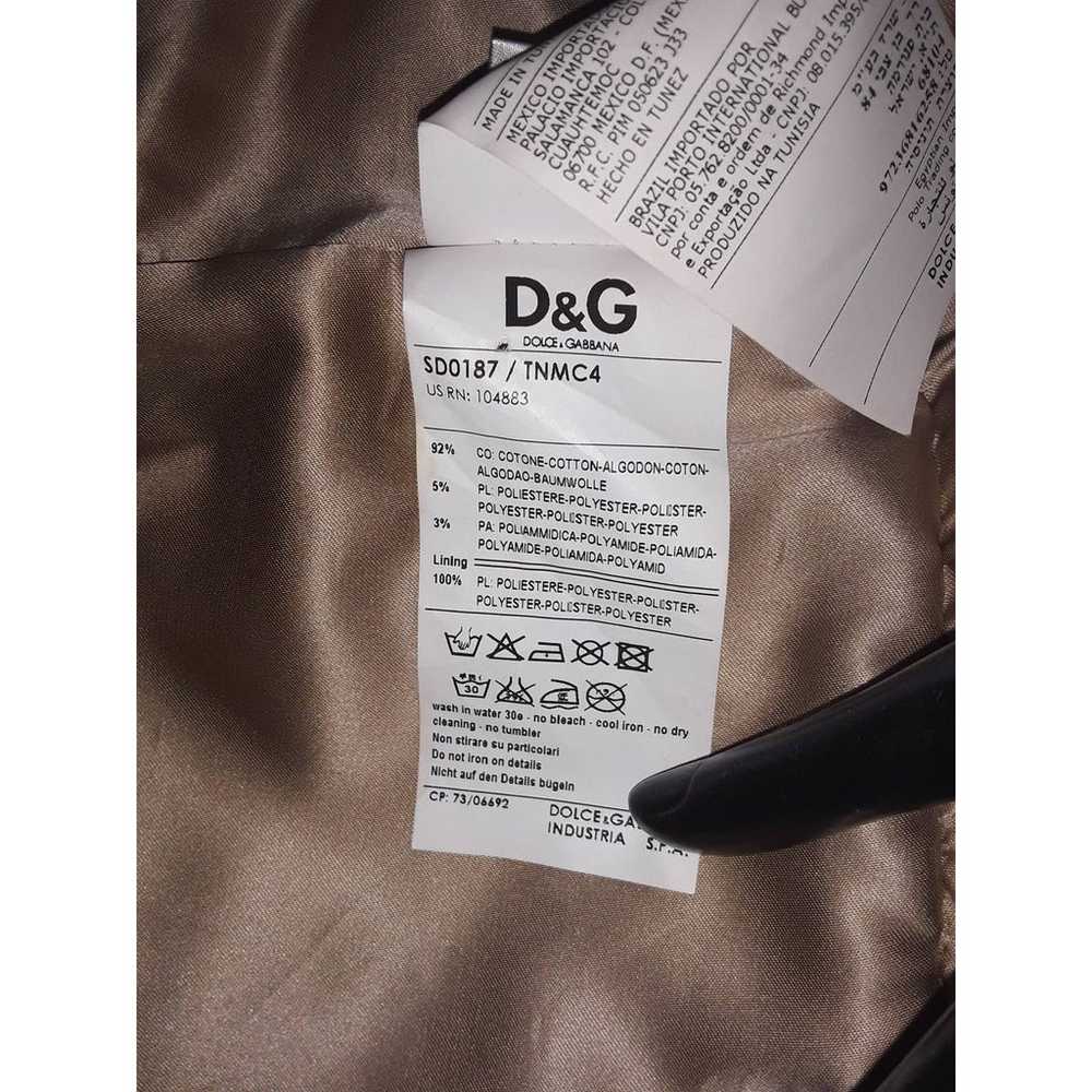 Dolce & Gabbana D&G Vtg Gold Lame Brocade Party D… - image 10