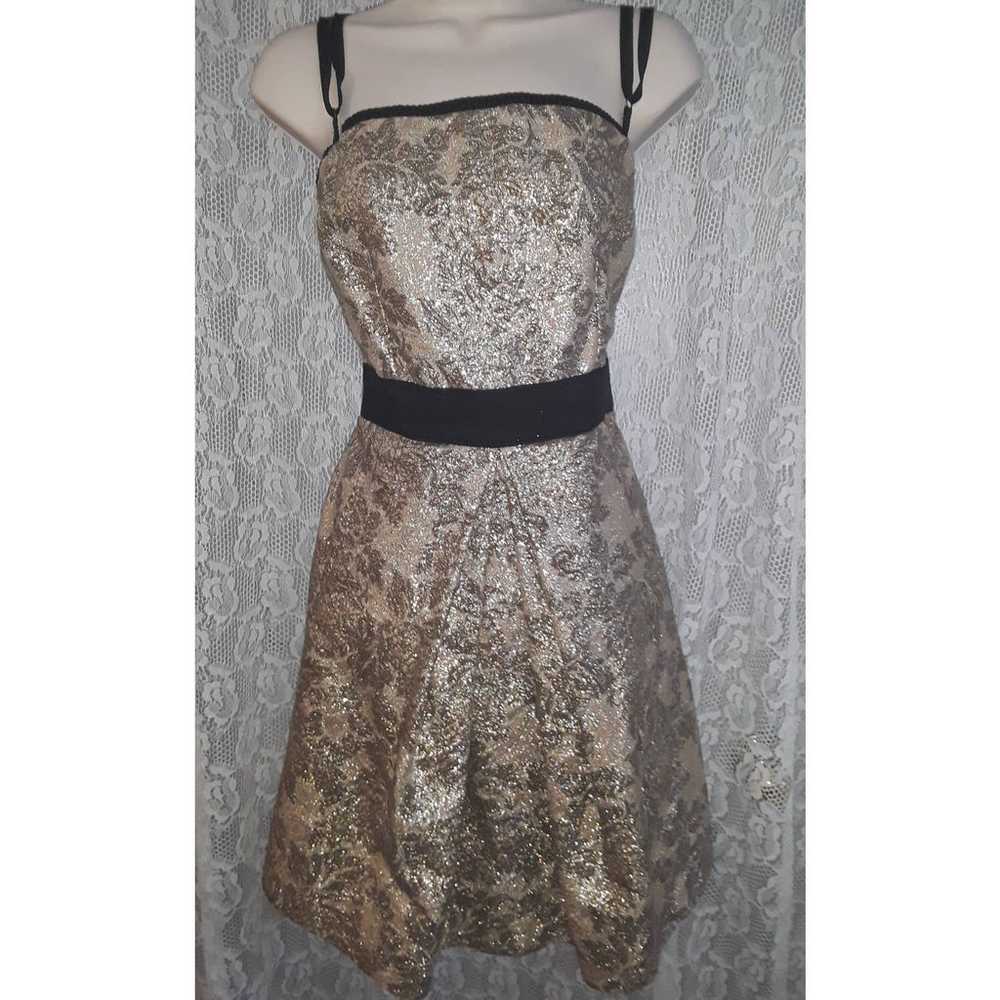 Dolce & Gabbana D&G Vtg Gold Lame Brocade Party D… - image 1