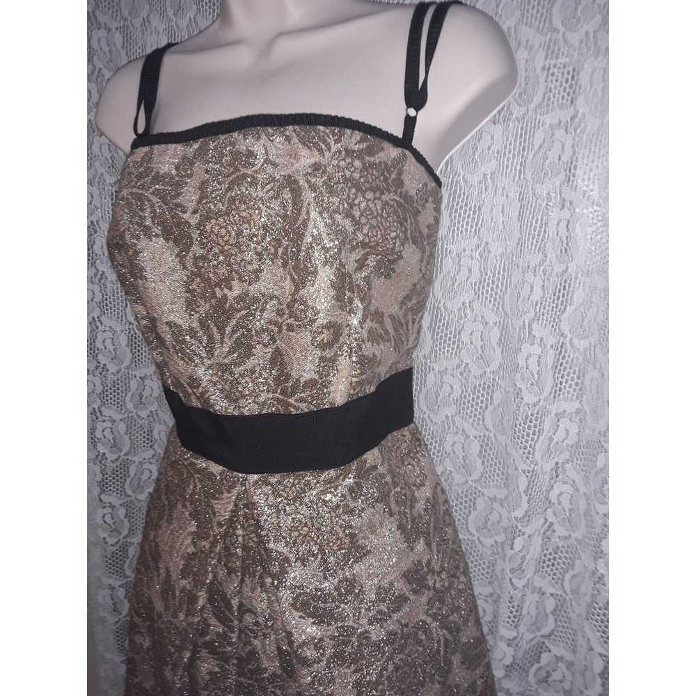 Dolce & Gabbana D&G Vtg Gold Lame Brocade Party D… - image 3