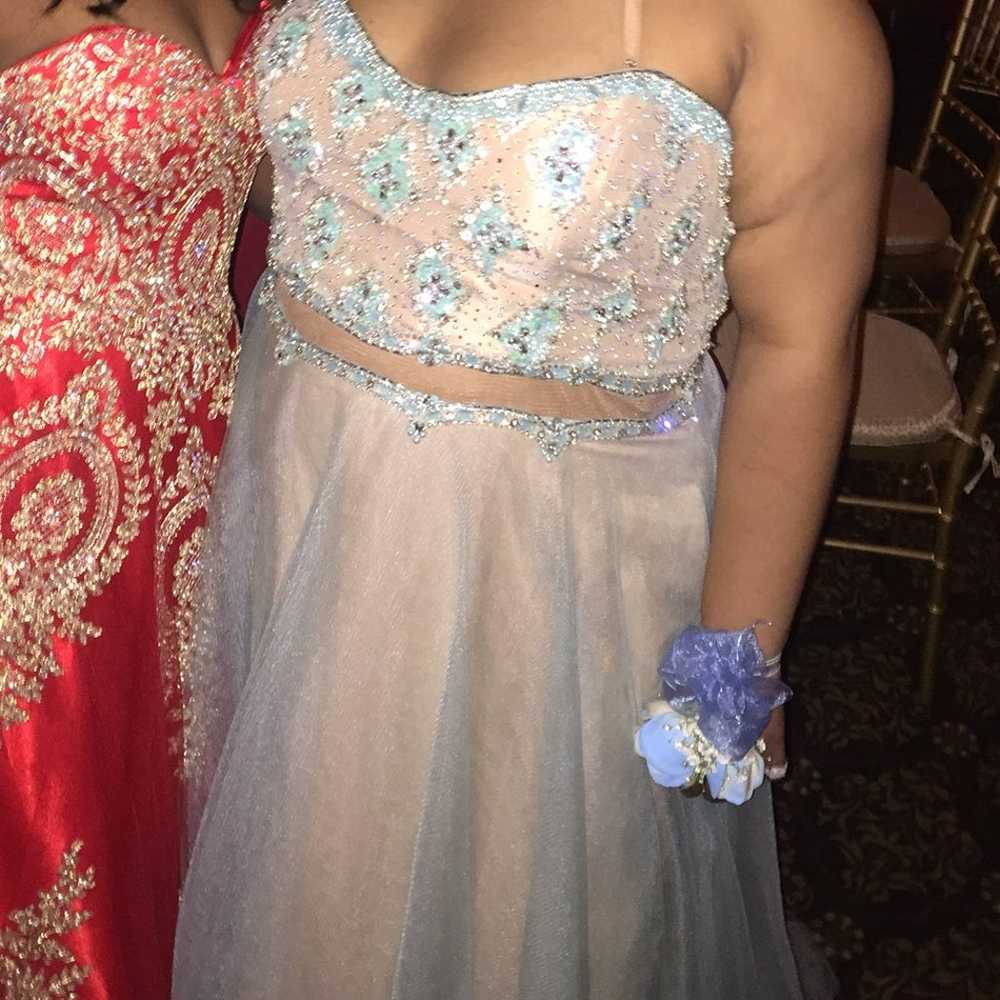 Baby Blue Prom Dress - image 3