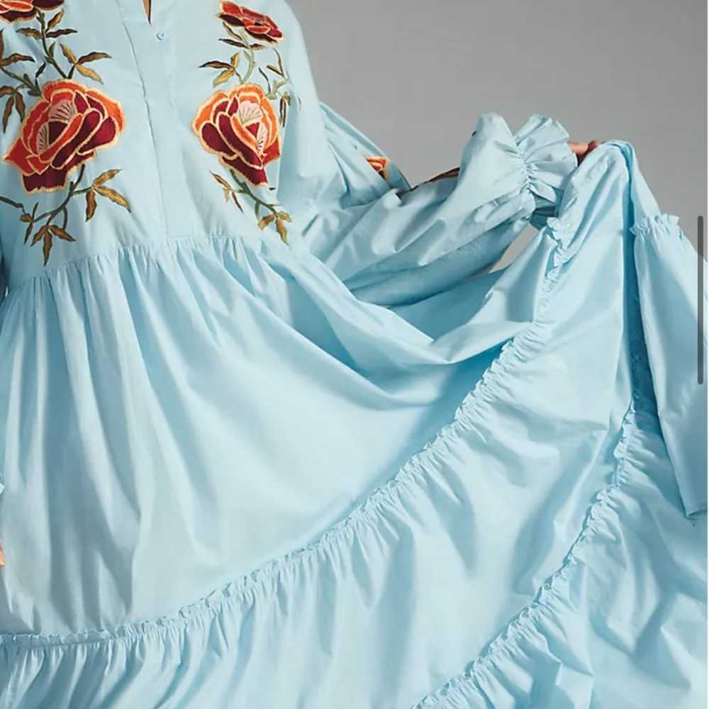 Anthropologie Samant Chauhan Tiered Embroidered D… - image 8