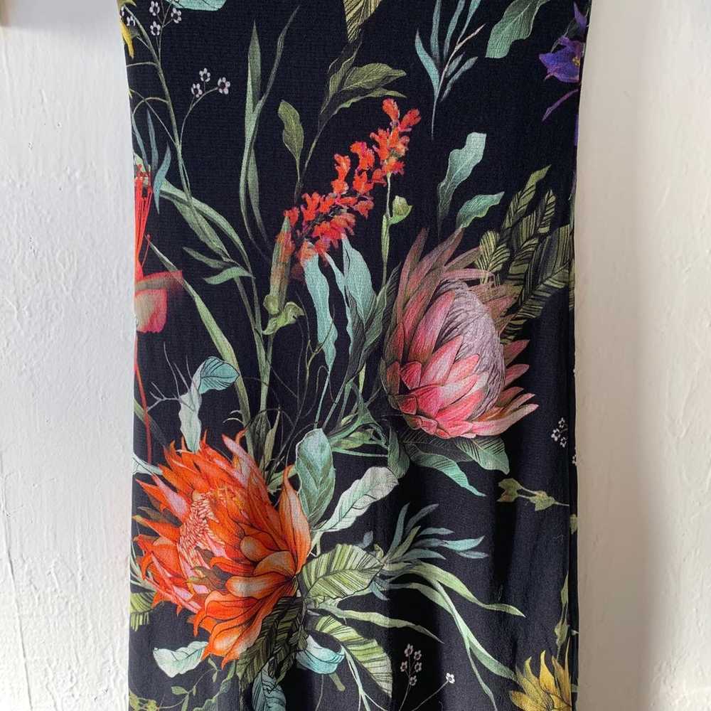 Fuzzi Botanical Floral Ruffle-Hem Dress - image 8