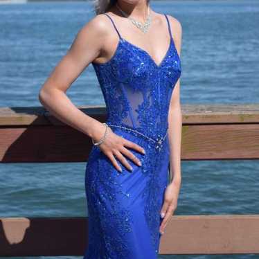 royal blue dress - image 1