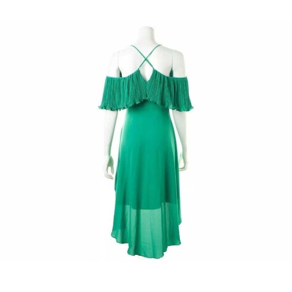NEW Halston Heritage Jade Pleated Flounce Dress M… - image 6