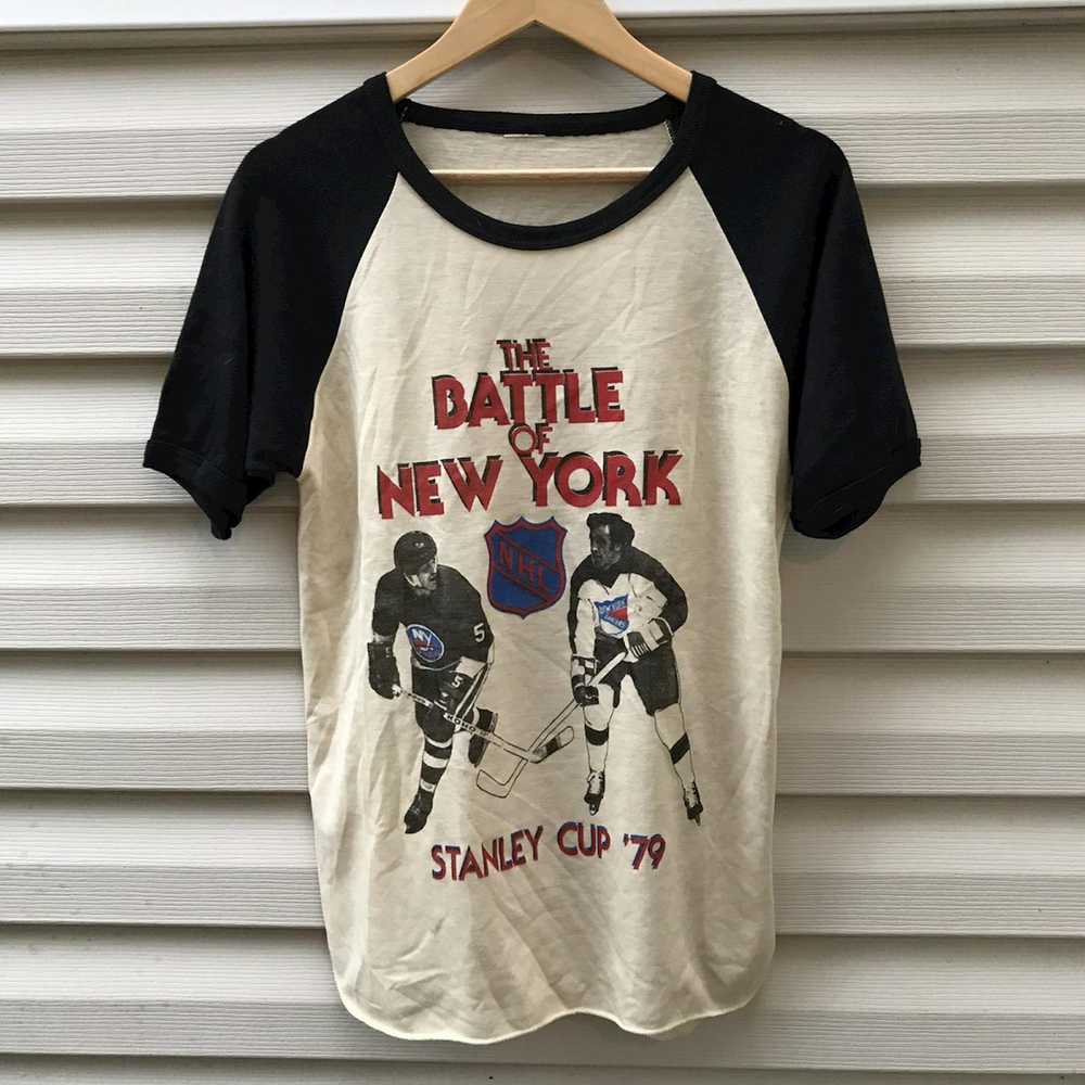 NHL × Vintage 1979 battle of new york t rangers v… - image 1