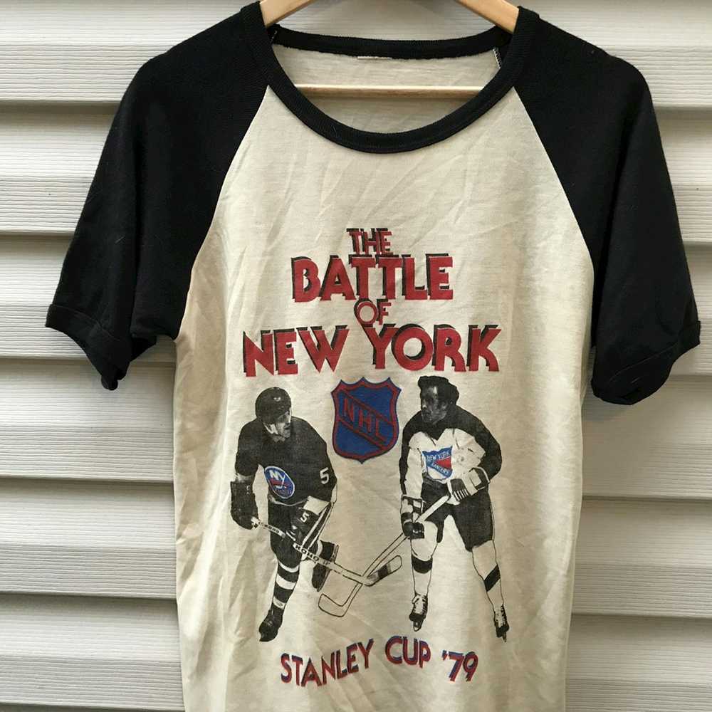 NHL × Vintage 1979 battle of new york t rangers v… - image 2