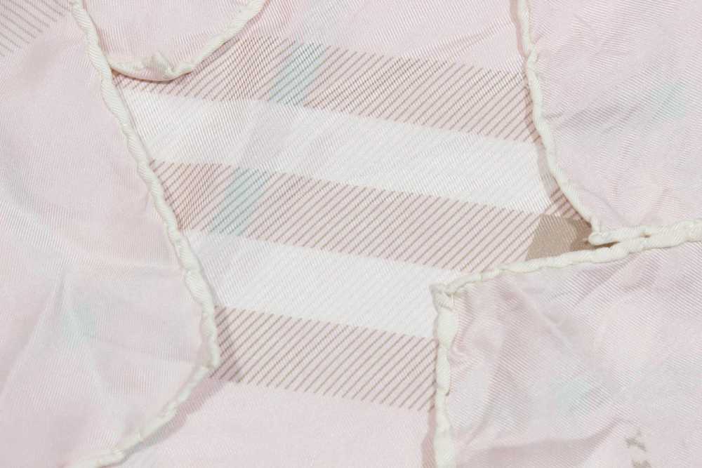 Burberry 00S Nova Check Pink Silk Mini Scarf Vint… - image 3