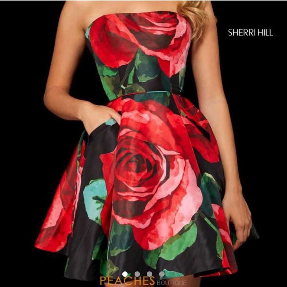 Sherri Hill Short dress Rose / Size: 0 - image 2