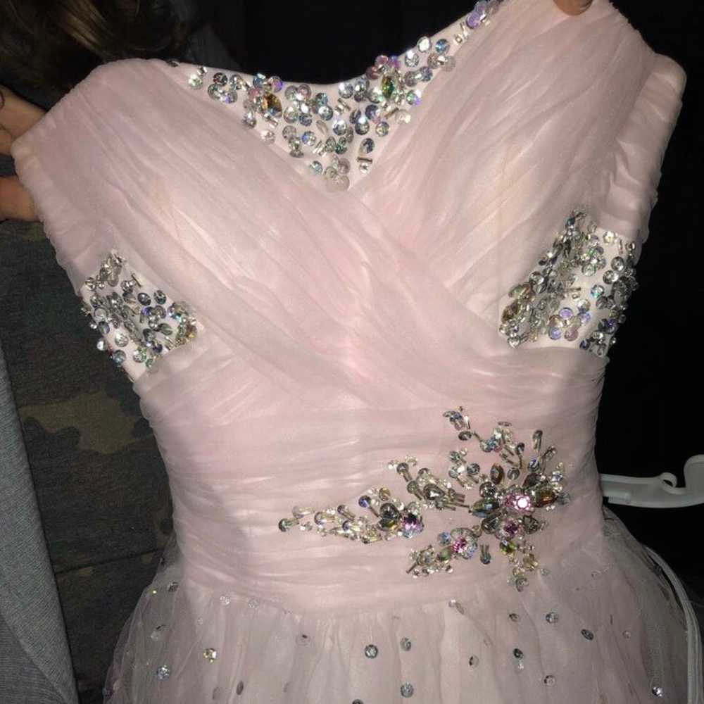 light pink pageant dress - image 2