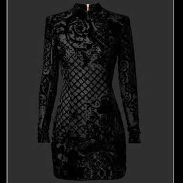 H and m black hotsell velvet dress